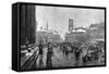 Market, Nytorv-Toni Petersen-Framed Stretched Canvas