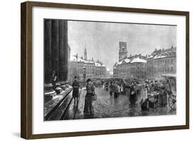 Market, Nytorv-Toni Petersen-Framed Art Print