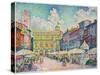 Market of Verona, 1909-Paul Signac-Stretched Canvas