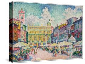 Market of Verona, 1909-Paul Signac-Stretched Canvas