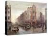 Market on a Sunday Morning at Seven Dials, Holborn, London, 1878-Bernard Evans-Stretched Canvas