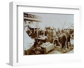 Market on the Moskvoretskaya Embankment, Moscow, Russia, 1911-null-Framed Giclee Print