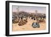 Market on the Nile, C.1893 (Oil on Canvas)-Joseph Farquharson-Framed Giclee Print