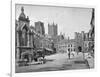 'Market Place and Cathedral Towers, Wells', c1896-Thomas W Phillips-Framed Photographic Print