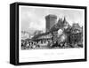 Market Place, Angoulême, France, 19th Century-MJ Starling-Framed Stretched Canvas