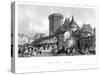 Market Place, Angoulême, France, 19th Century-MJ Starling-Stretched Canvas