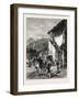 Market Place at Laruns, the Pyrenees, France, 19th Century-null-Framed Giclee Print