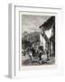 Market Place at Laruns, the Pyrenees, France, 19th Century-null-Framed Giclee Print