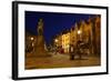 Market Place at Night, Durham-Peter Thompson-Framed Photographic Print