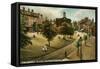 Market Place, Chipping Norton, Oxfordshire, Late 19th or Early 20th Century-Langsdorff and Co-Framed Stretched Canvas