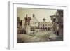 Market Place, Hereford, 1803-Cornelius Varley-Framed Giclee Print