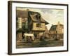 Market Place in Normandy, c.1832-Pierre Etienne Theodore Rousseau-Framed Giclee Print