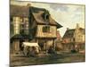 Market Place in Normandy, c.1832-Pierre Etienne Theodore Rousseau-Mounted Giclee Print