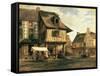 Market Place in Normandy, c.1832-Pierre Etienne Theodore Rousseau-Framed Stretched Canvas