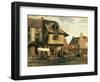 Market Place in Normandy, c.1832-Pierre Etienne Theodore Rousseau-Framed Giclee Print