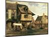 Market Place in Normandy, c.1832-Pierre Etienne Theodore Rousseau-Mounted Giclee Print