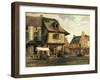 Market Place in Normandy, c.1832-Pierre Etienne Theodore Rousseau-Framed Giclee Print