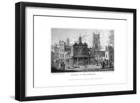 Market Place, Kingston, Surrey, 1829-J Fisher-Framed Giclee Print