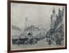 'Market Place, Leipzig', c1913-Walter Zeising-Framed Giclee Print