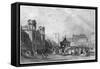 Market Place, Morpeth-J Sands-Framed Stretched Canvas