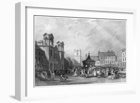 Market Place, Morpeth-J Sands-Framed Giclee Print
