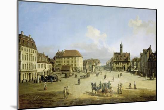 Market-Place of the Neustadt in Dresden, C. 1751-52-Canaletto-Mounted Giclee Print