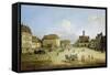 Market-Place of the Neustadt in Dresden, C. 1751-52-Canaletto-Framed Stretched Canvas