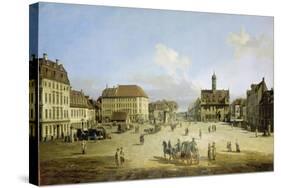 Market-Place of the Neustadt in Dresden, C. 1751-52-Canaletto-Stretched Canvas