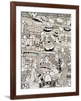 Market Place-Muktair Oladoja-Framed Giclee Print