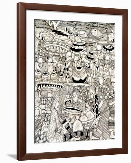 Market Place-Muktair Oladoja-Framed Giclee Print