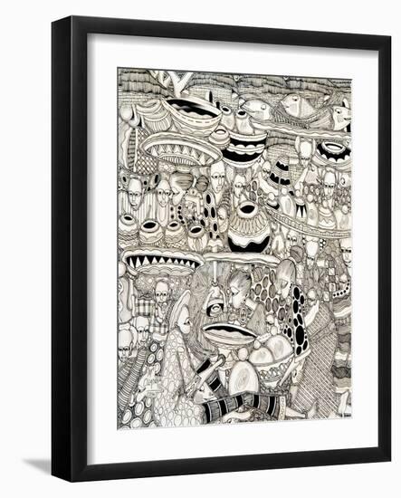 Market Place-Muktair Oladoja-Framed Giclee Print