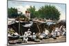 Market, Rawalpindi, India, Early 20th Century-null-Mounted Giclee Print