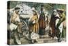 Market Scene, 1902, Russia 20th Century Postcard-null-Stretched Canvas