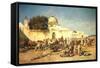 Market Scene at Mogador, 1881-Edwin Lord Weeks-Framed Stretched Canvas