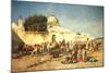 Market Scene at Mogador, 1881-Edwin Lord Weeks-Mounted Giclee Print