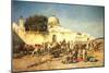 Market Scene at Mogador, 1881-Edwin Lord Weeks-Mounted Giclee Print