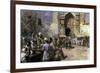 Market Scene by a Mosque-Edwin Lord Weeks-Framed Giclee Print