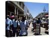 Market Scene, Downtown, Port Au Prince, Haiti, West Indies, Central America-Lousie Murray-Stretched Canvas