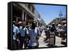 Market Scene, Downtown, Port Au Prince, Haiti, West Indies, Central America-Lousie Murray-Framed Stretched Canvas