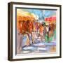 Market Scene II-Anne Farrall Doyle-Framed Art Print