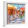 Market Scene II-Anne Farrall Doyle-Framed Art Print