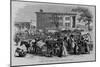 Market Scene in Macon, Georgia. Sketched by A. R. Waud.-null-Mounted Giclee Print