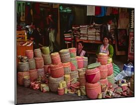 Market Scene, Oaxaca, Mexico-Charles Sleicher-Mounted Premium Photographic Print