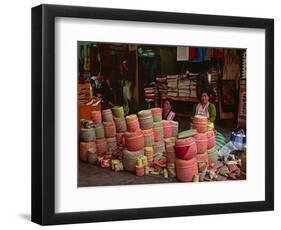 Market Scene, Oaxaca, Mexico-Charles Sleicher-Framed Photographic Print