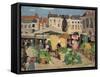 Market Scene (Oil on Panel)-James Wilson Morrice-Framed Stretched Canvas