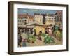 Market Scene (Oil on Panel)-James Wilson Morrice-Framed Giclee Print