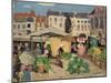 Market Scene (Oil on Panel)-James Wilson Morrice-Mounted Giclee Print
