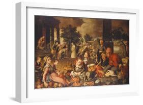 Market Scene with Christ and the Adulteress-Pieter Bruegel the Elder-Framed Giclee Print