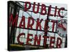 Market Sign-John Gusky-Stretched Canvas