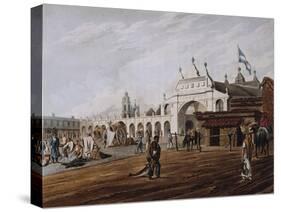 Market Square, 1818-Emeric Essex Vidal-Stretched Canvas